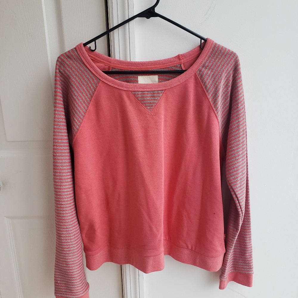 Levi's Crewneck Sweater Striped Sleeves